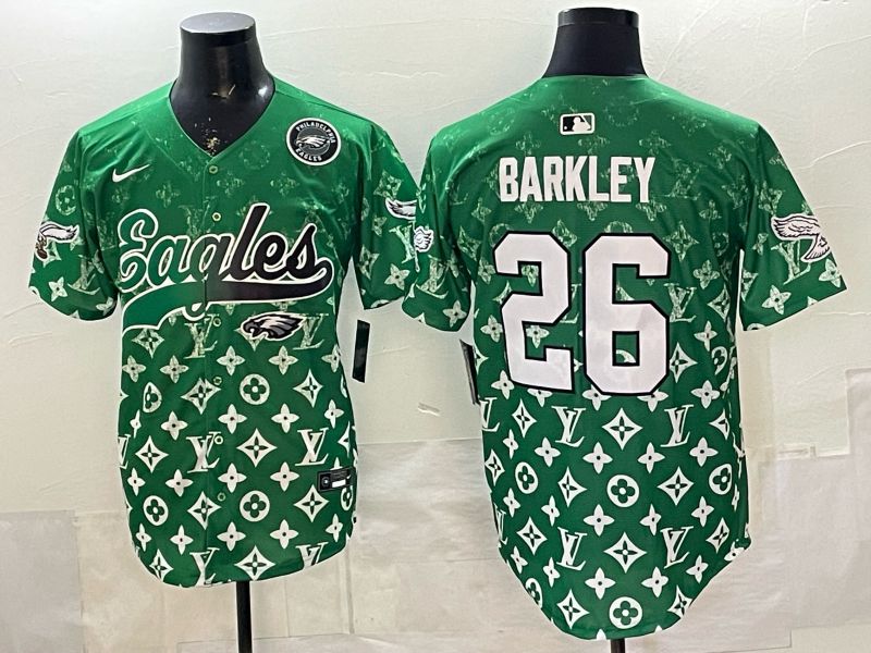 Men 2026 Philadelphia Eagles #26 Barkley Green Nike Limited NFL Jersey style 0007->philadelphia eagles->NFL Jersey